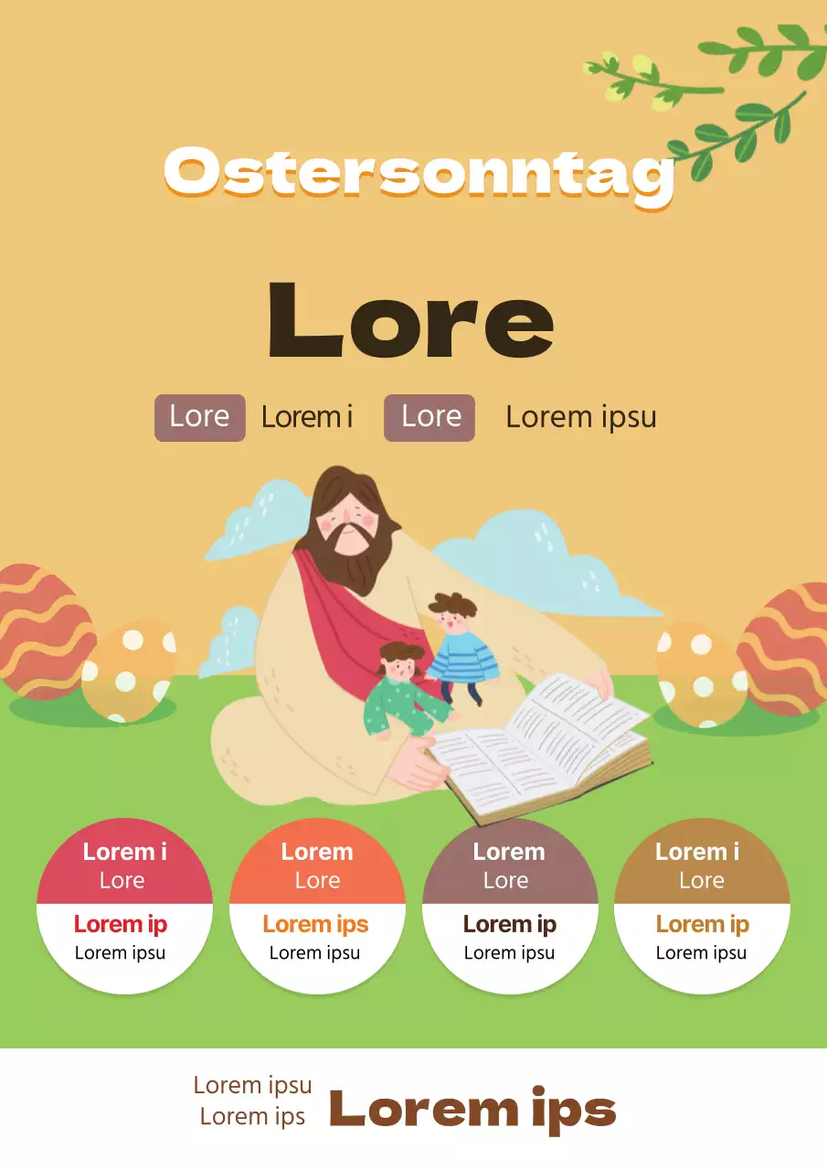 Gelb Illustration niedlich Kirche Ostern Erntedankgottesdienst Förderung