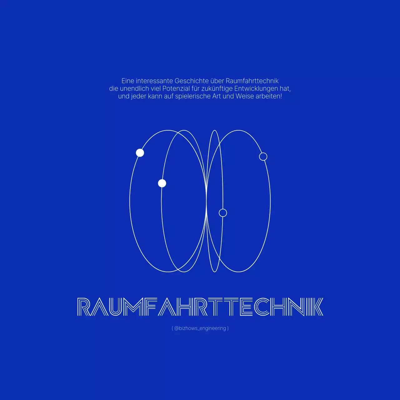 Einfaches, klares technisches Konzept in klarem Marineblau und Weiß