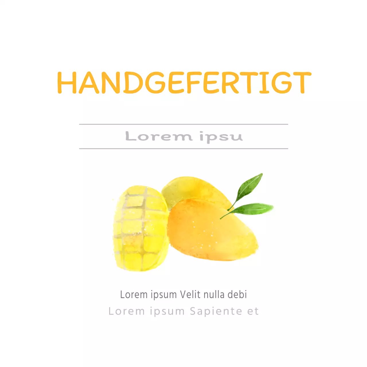 100% ECHTE FRÜCHTE Mango