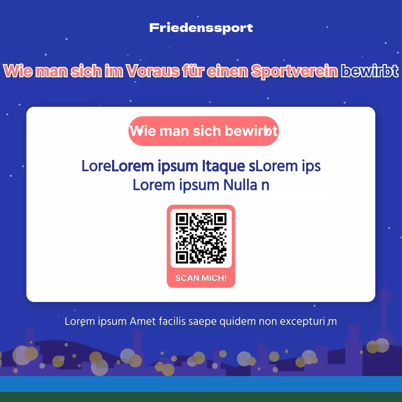 Förderung von Basissportvereinen in Blau und Rosa