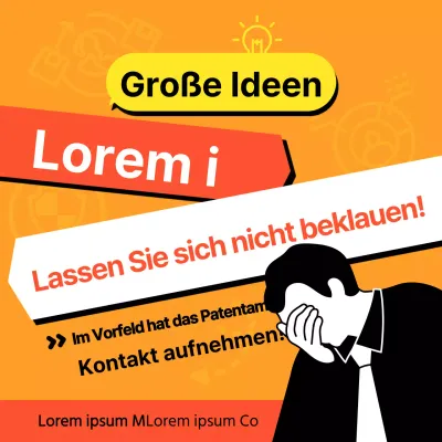 Plagiatsberatung für das Stehlen von Ideen von Orangetone