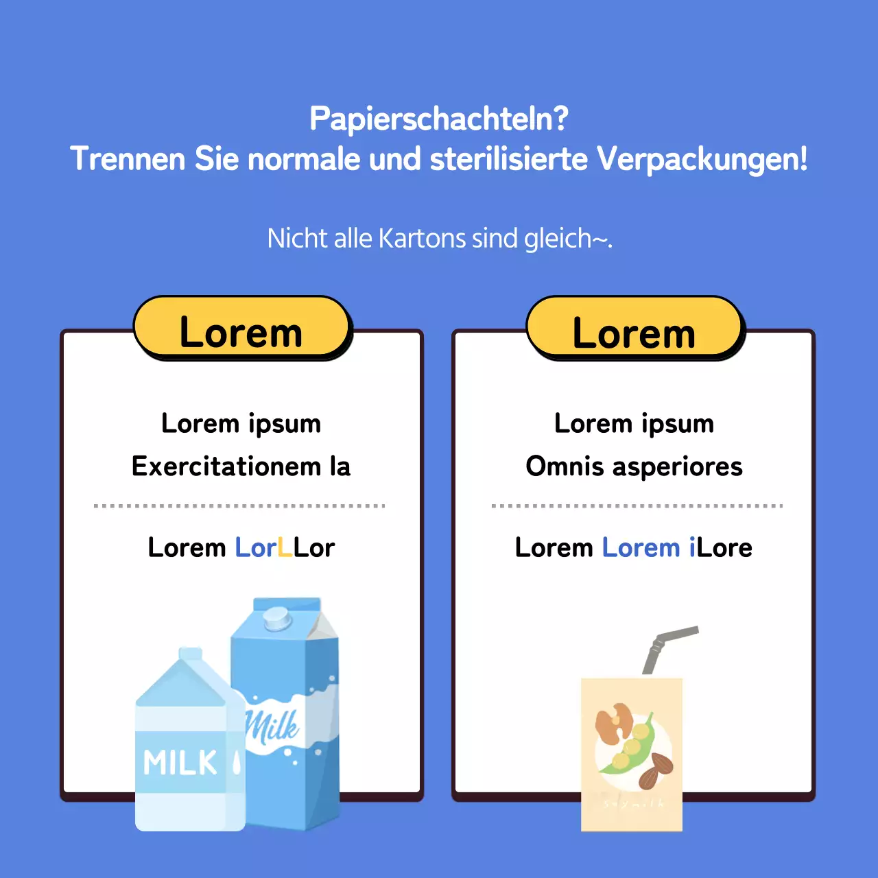 Ein einfacher Leitfaden für Recycling in Blau