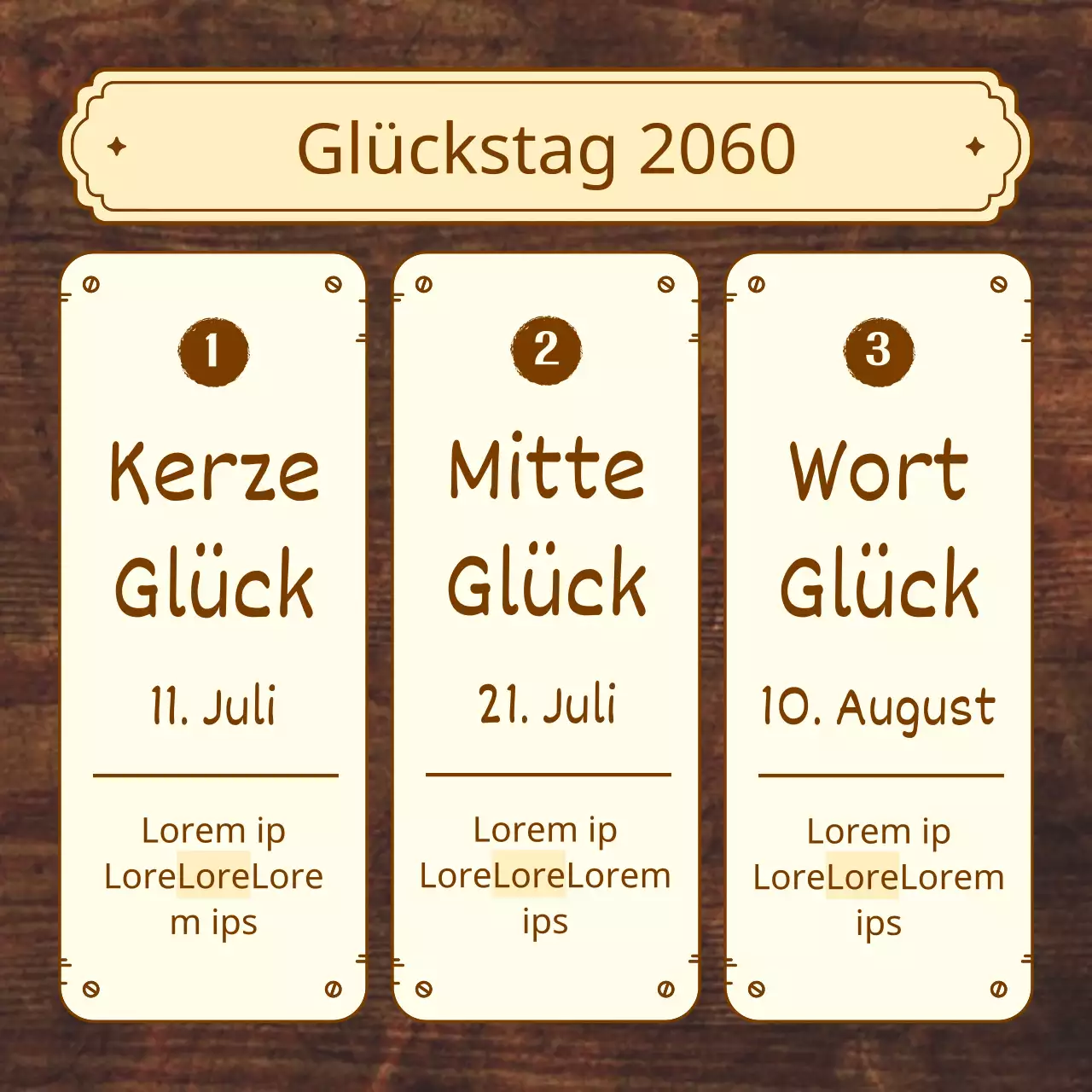 Über das traditionelle dreiteilige Outfit in Braun und Beige