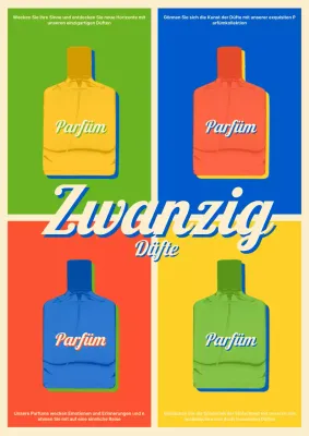 Pop Art Coming of Age Day in Gelb und Blau