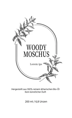 Weiße Illustration saubere Schönheit Produktpaket Etikett