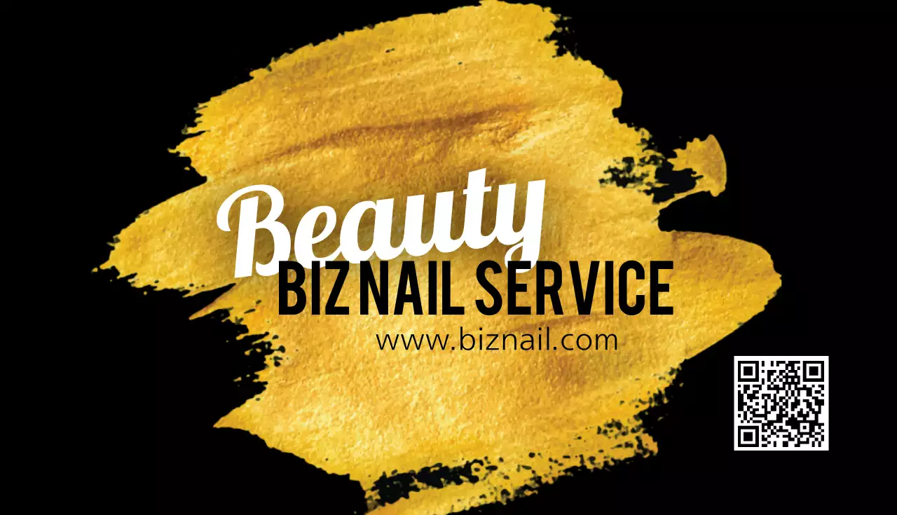 ゴールド モダン 美容 シール 名刺