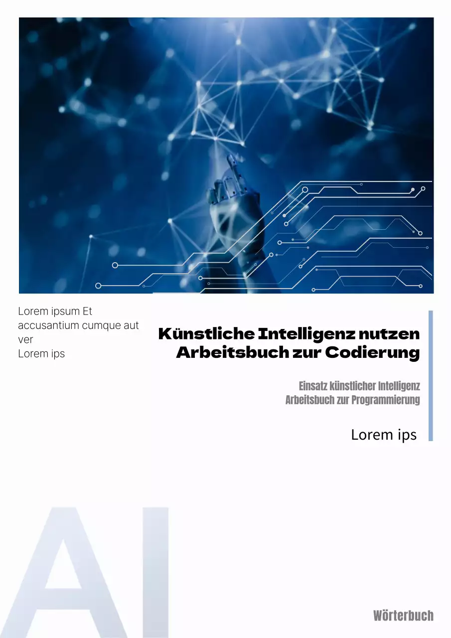 Einfacher blauer Kodierungsarbeitsmappenumschlag