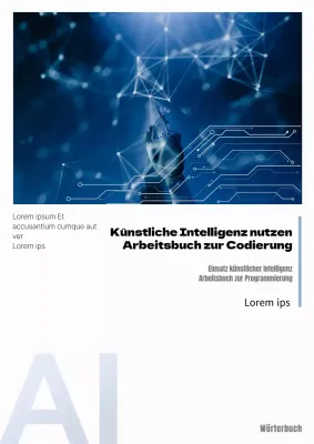 Einfacher blauer Kodierungsarbeitsmappenumschlag