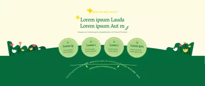 Über die grün-gelbe Kampagne "Zu Fuß zur Arbeit" im sauberen Stil