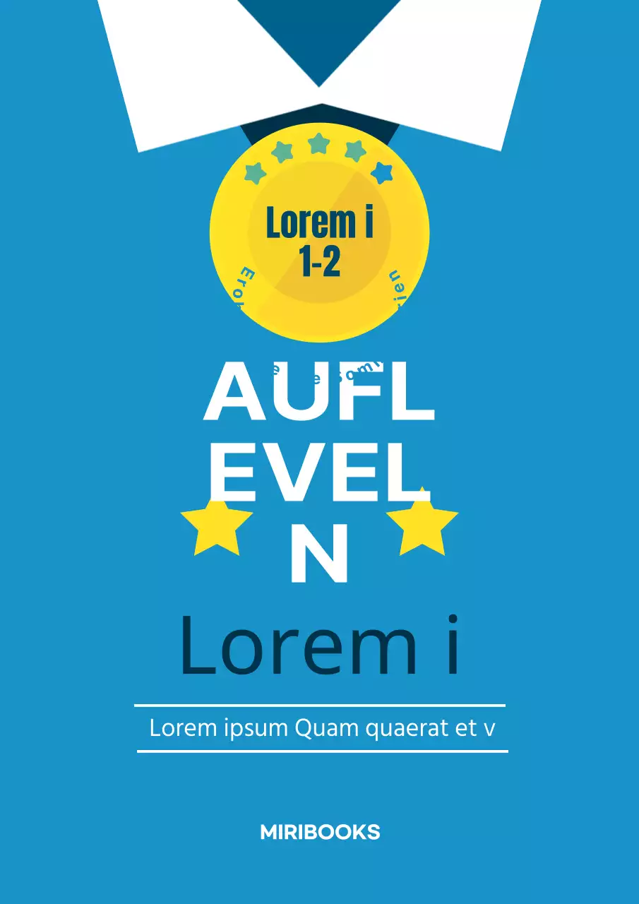 Hellblaue Schuluniform illustriertes Frageheft Inhalt