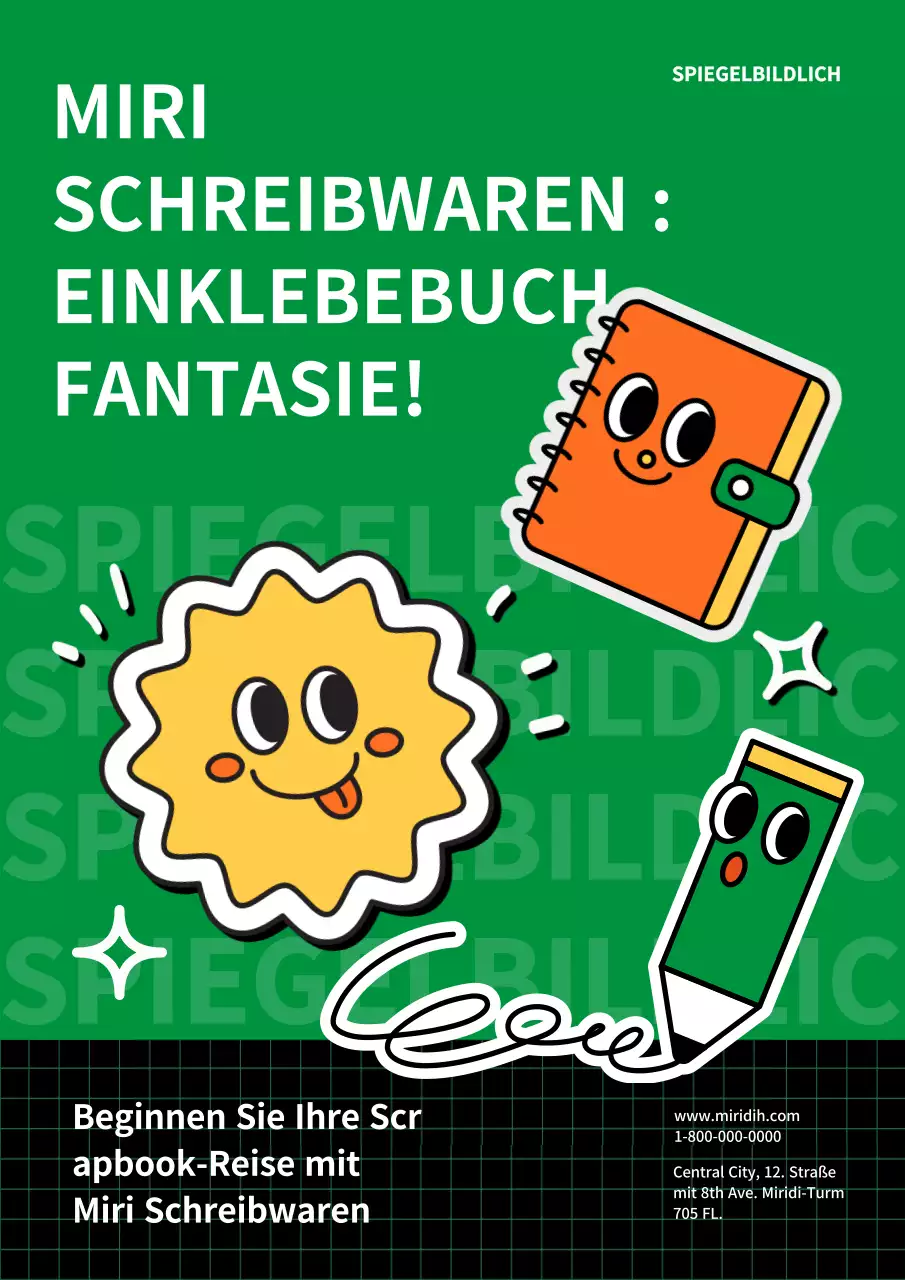 Werben Sie für Ihre Marke mit hübschem grünem Briefpapier