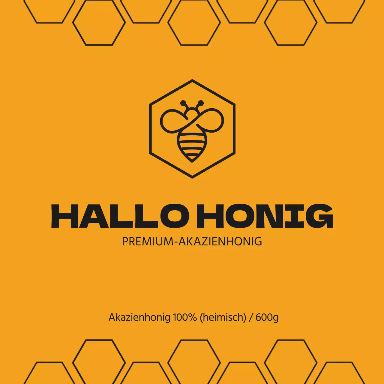 Honig-Etikett-Aufkleber