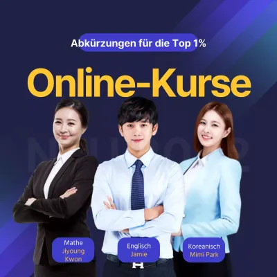 Navy und gelbe Ausbilder betonte Online-Crashkurs-Trainingsthema