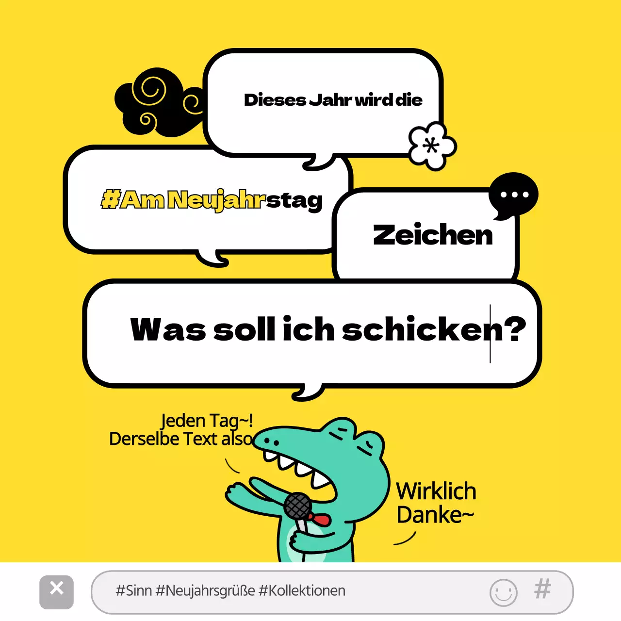 Was soll ich zum chinesischen Neujahrsfest texten?