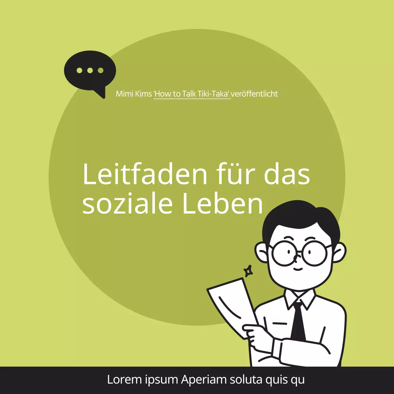 Lime green and black social life cardNews