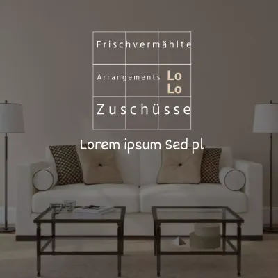 Staatliche Zuschüsse für ein beigefarbenes, aufgeräumtes Haus für Frischvermählte