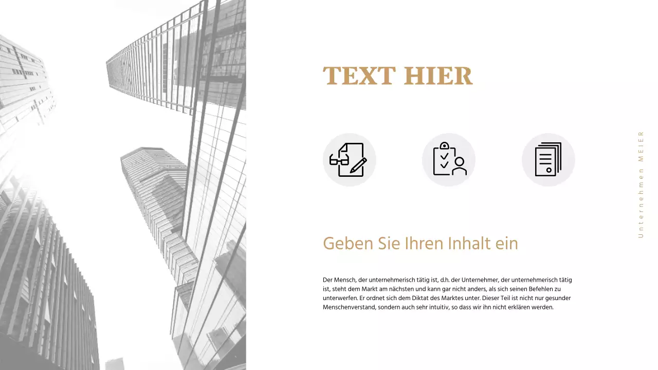 Geschäftspräsentationen