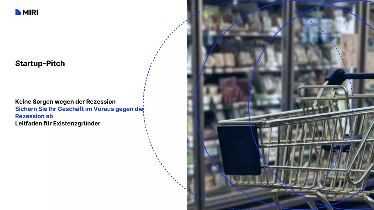 Ein Leitfaden für die Einrichtung eines Einkaufszentrums mit weißem, blauem und schwarzem Farbschema und Rasteranordnung