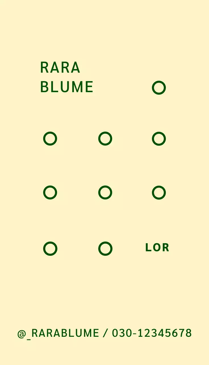 Blumenladen-Visitenkarte mit einer Blumen-Illustration Logo auf einem gelben Hintergrund