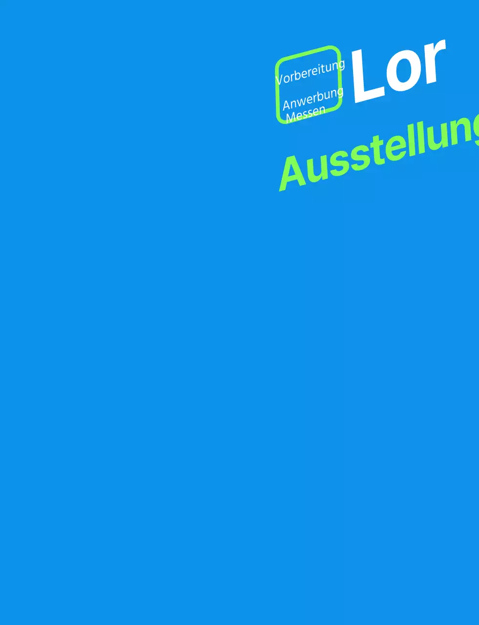 Einfache blau-grüne Weste für Mitarbeiter der Jobmesse