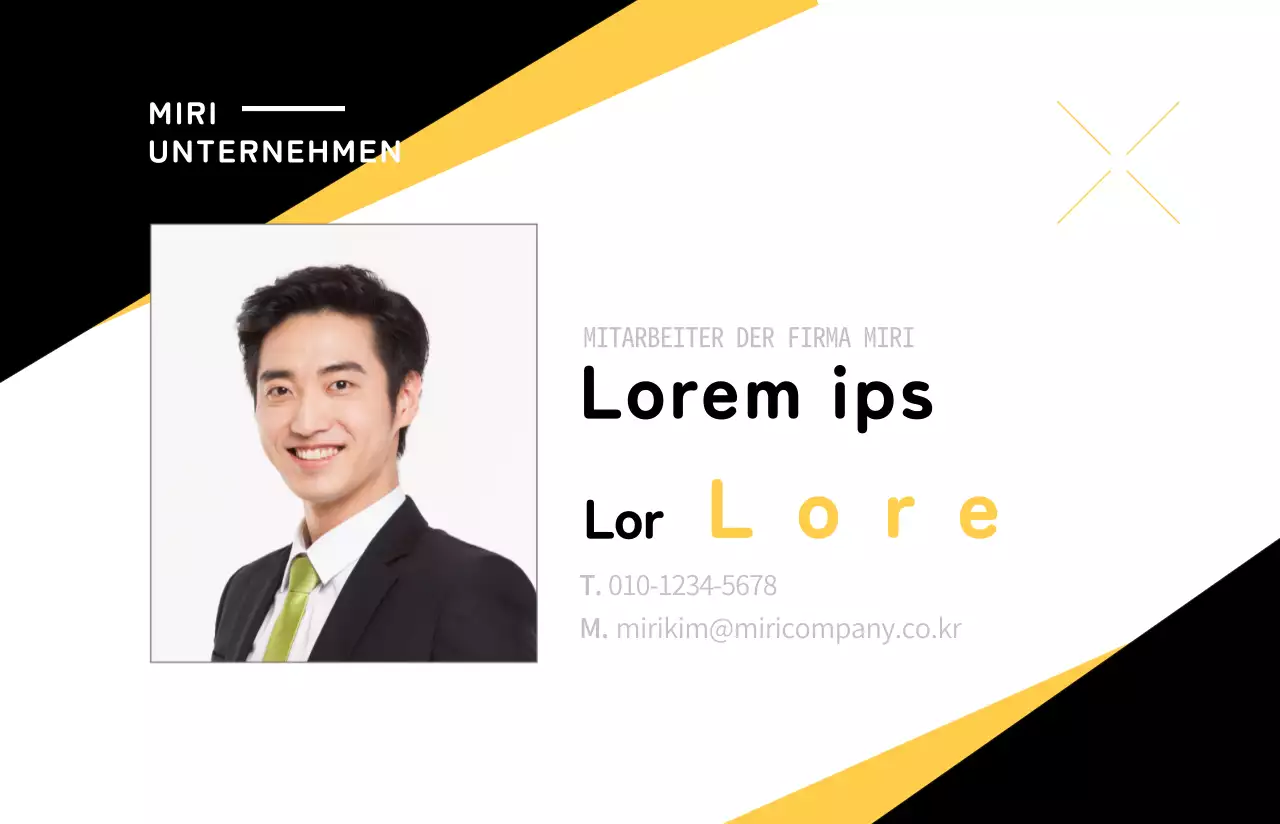 Eine Karte mit einem gelben diagonalen Muster