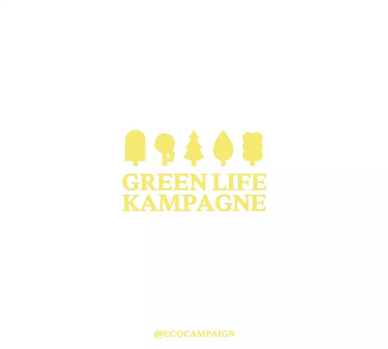 Einfache moderne Baum Illustration Konzept für Green Life Kampagne Förderung