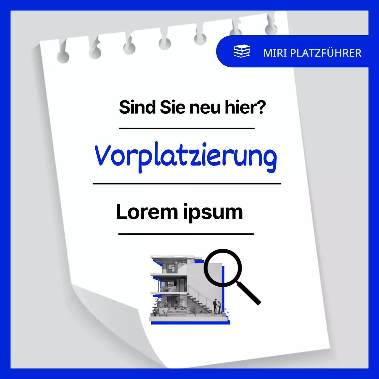 Einführung des Prestore-Raums, der das Image der blauen Jugend hervorhebt