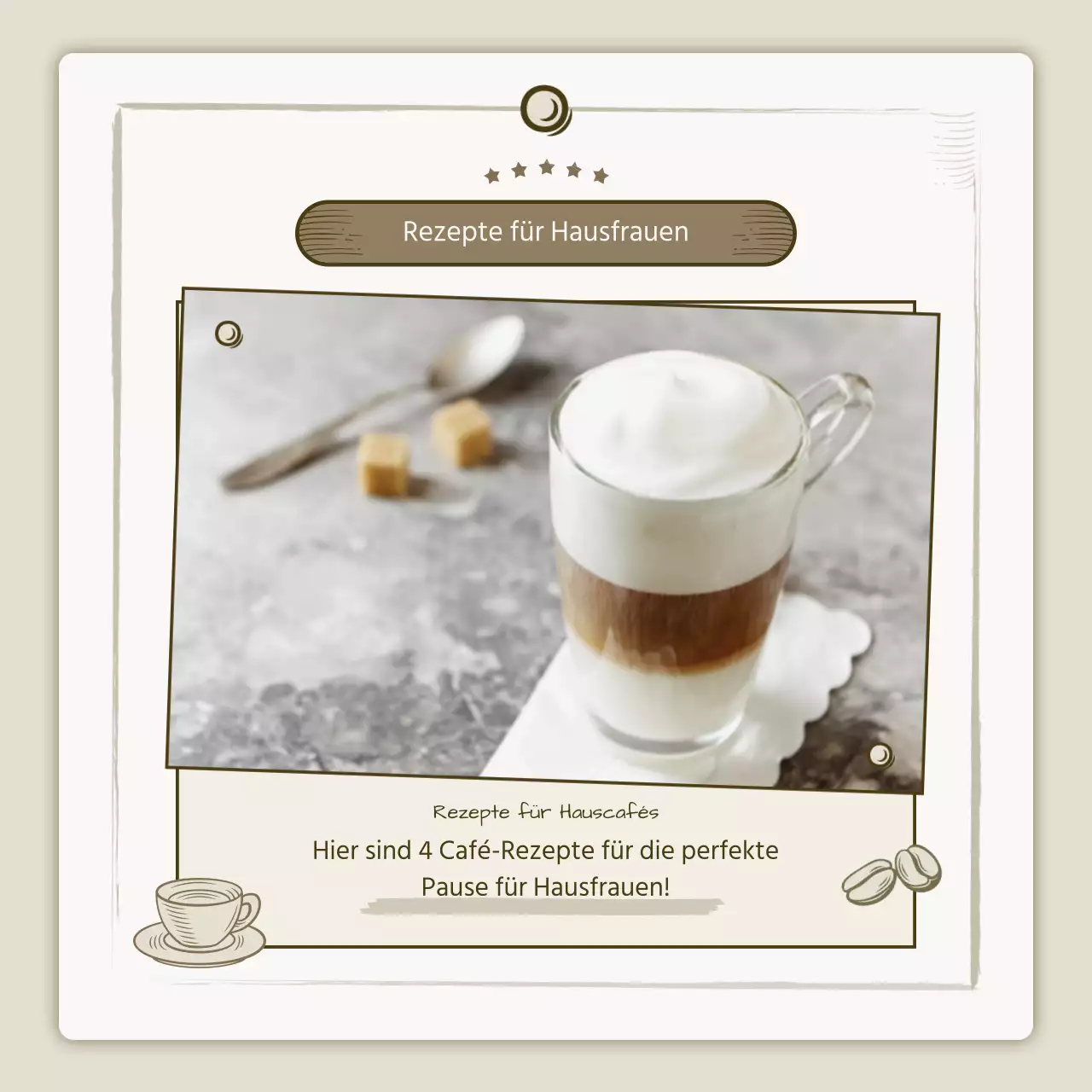 Rezepte für Hauscafés