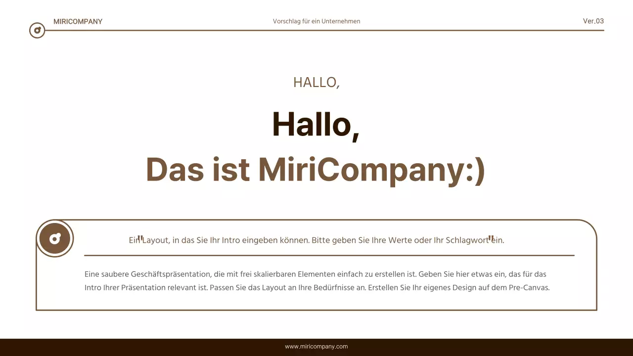 Einfacher Bericht mit brauner und weißer Textmarkierung