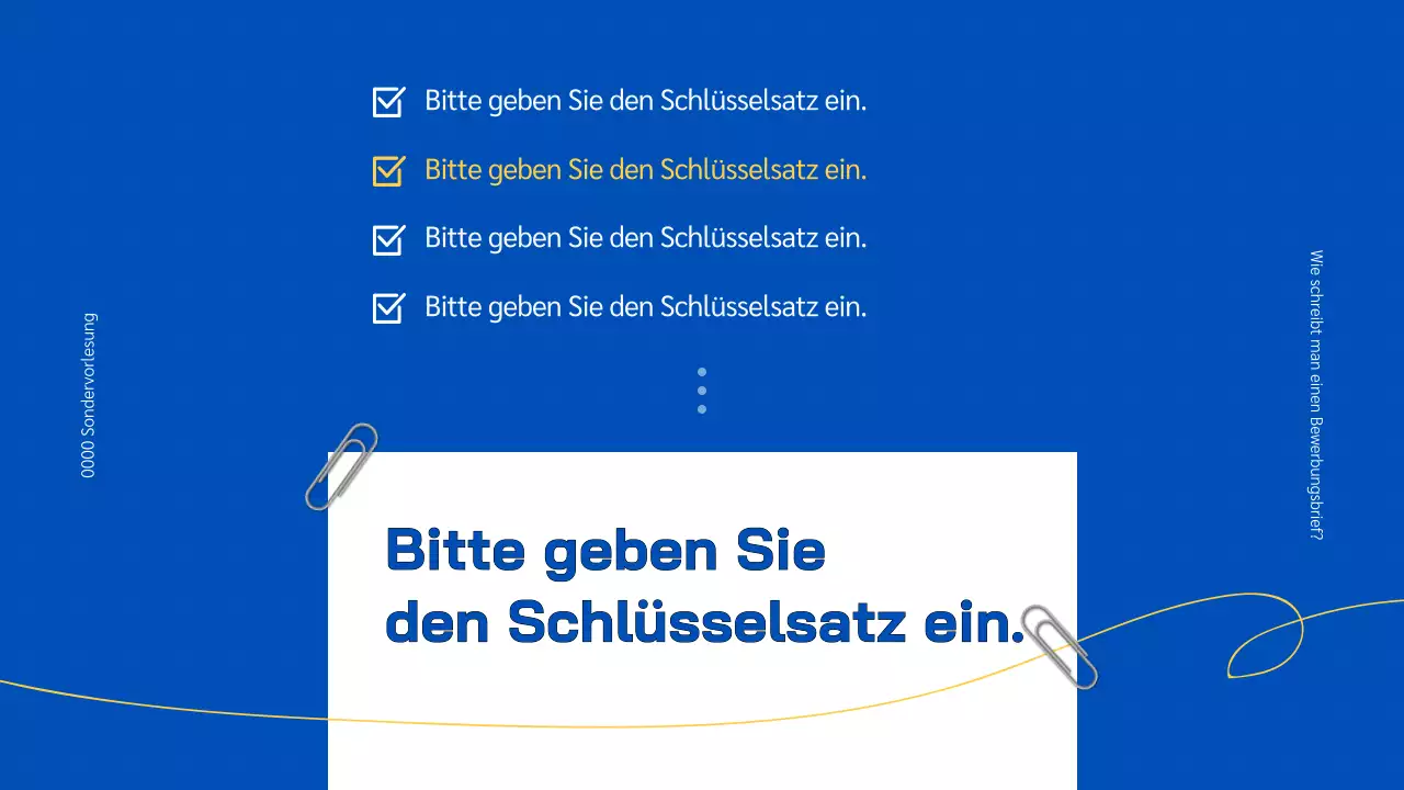 Notizblock mit blauem Hintergrund Lehrt Sie, wie man ein Anschreiben schreibt