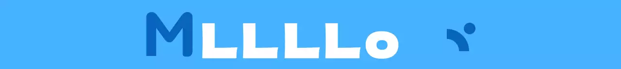 Eine saubere Firmenwerbung mit einem englischen Logo in Blau und Hellblau.