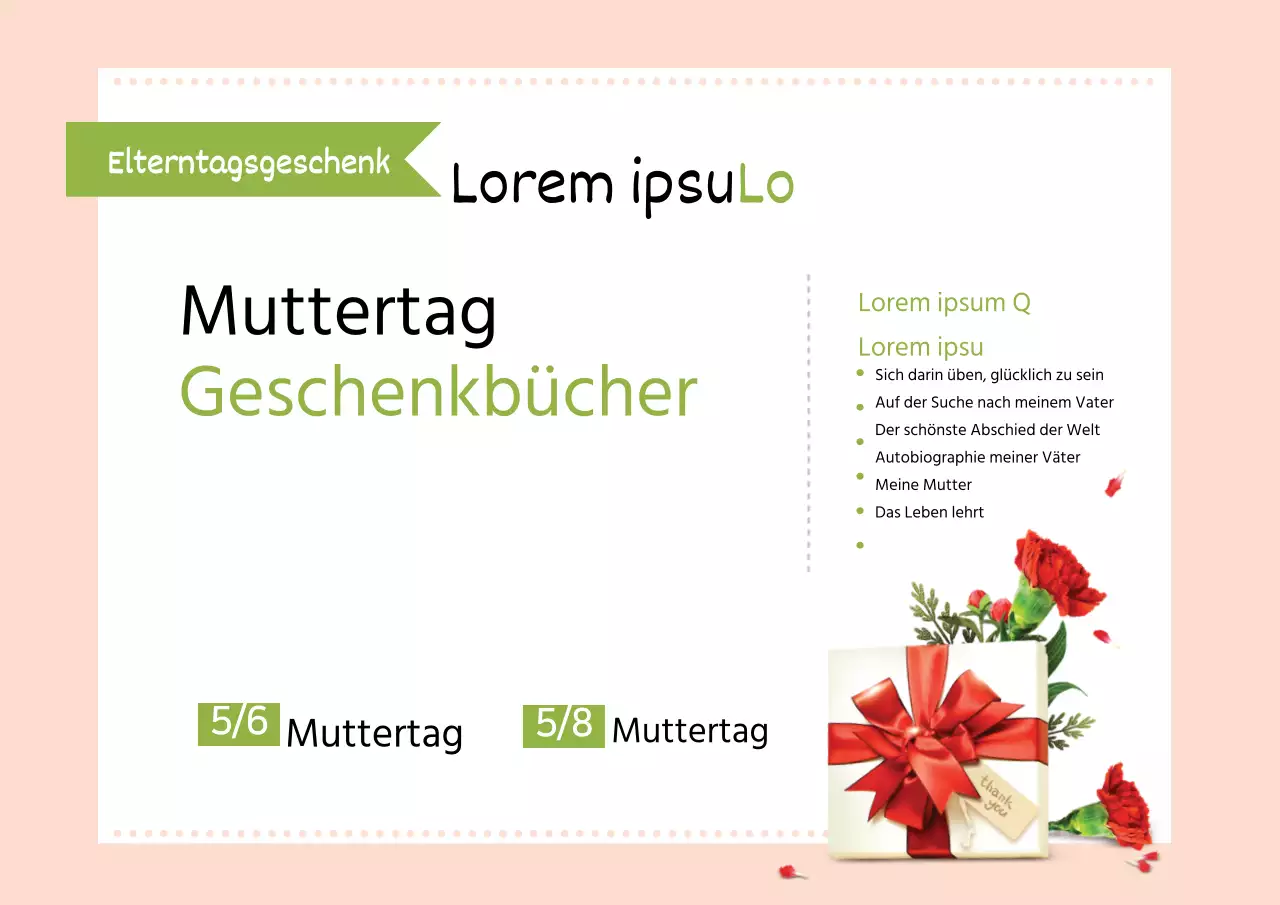 Geschenkbücher zum Muttertag