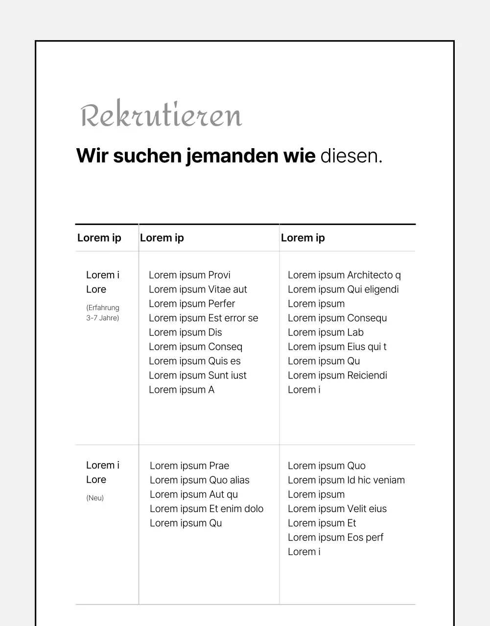  Einfache schwarz-weiße Stellenausschreibungen für Vermarkter