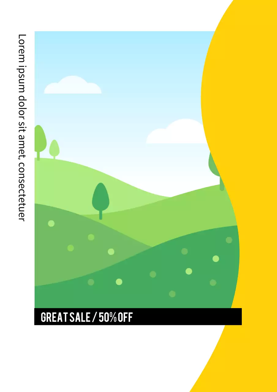 カラフル ポップ セール ポスター