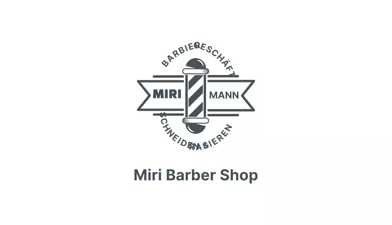 Graue Retro Logo Schönheitssalon Visitenkarte