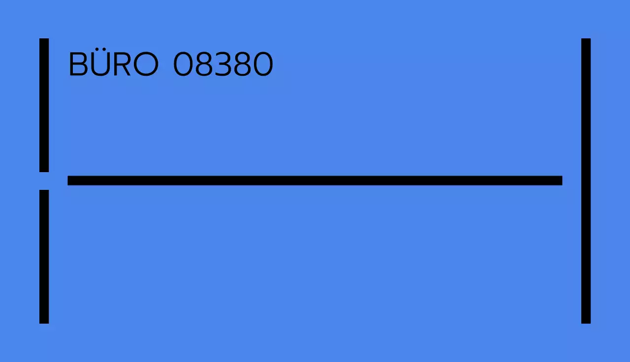 Saubere Visitenkarte mit einem Spritzer Blau