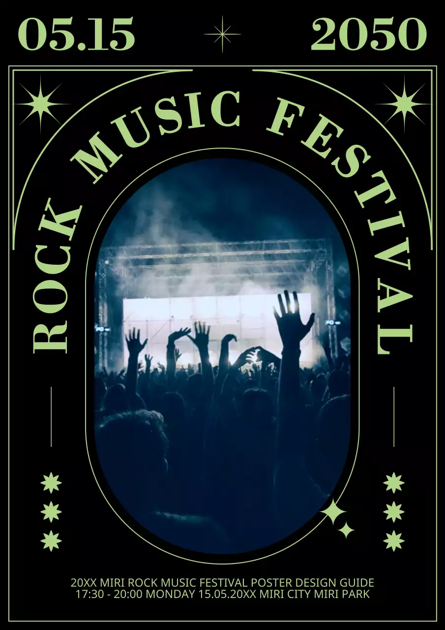 黒 クール 音楽 ポスター