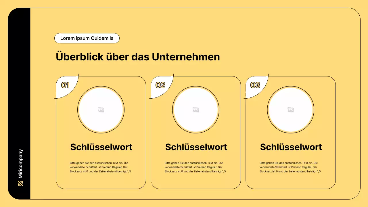 Business-Illustration mit einfachen Linien und gelber Farbe