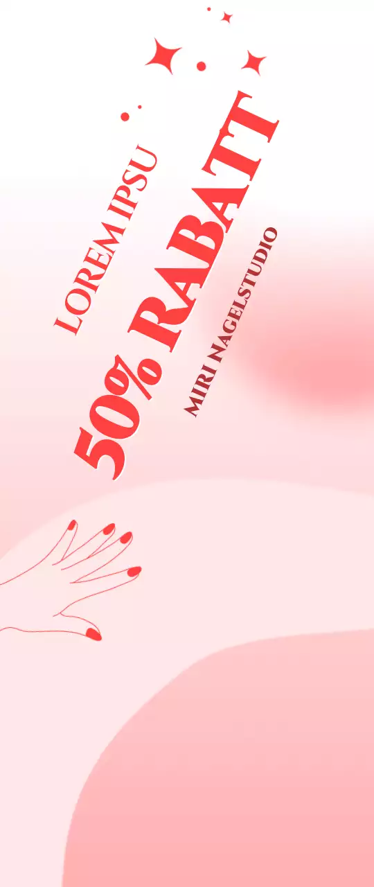 Werben Sie für Ihr Nagelstudio mit einem hübschen rosa Hintergrund