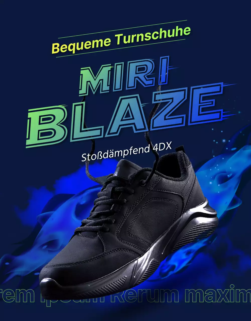Sportliche und robuste Outdoor-Sneaker in Marine- und Fluoreszenzfarben