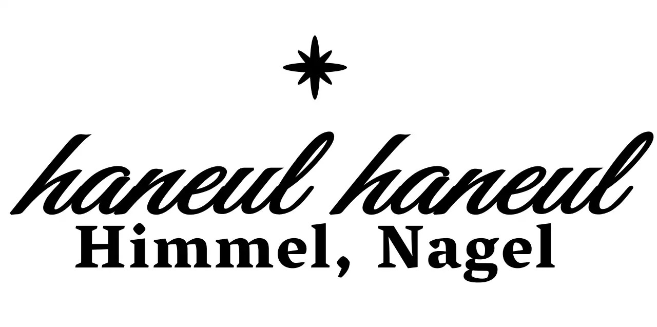 Einfaches, sauberes Textlogo in Schwarz und Weiß für Nagelstudio-Werbung und Merchandising