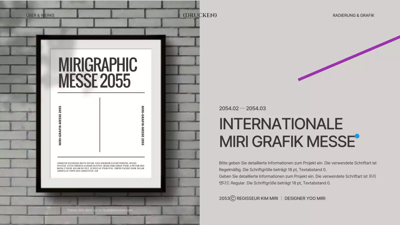 Graue und khakifarbene Linien und Formen Konzeptdesignmappe