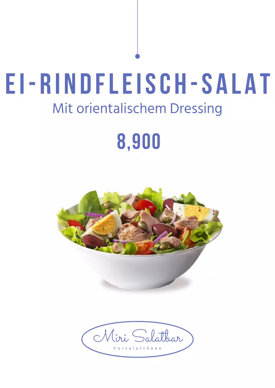 Saubere Salat-Menü-Tafeln