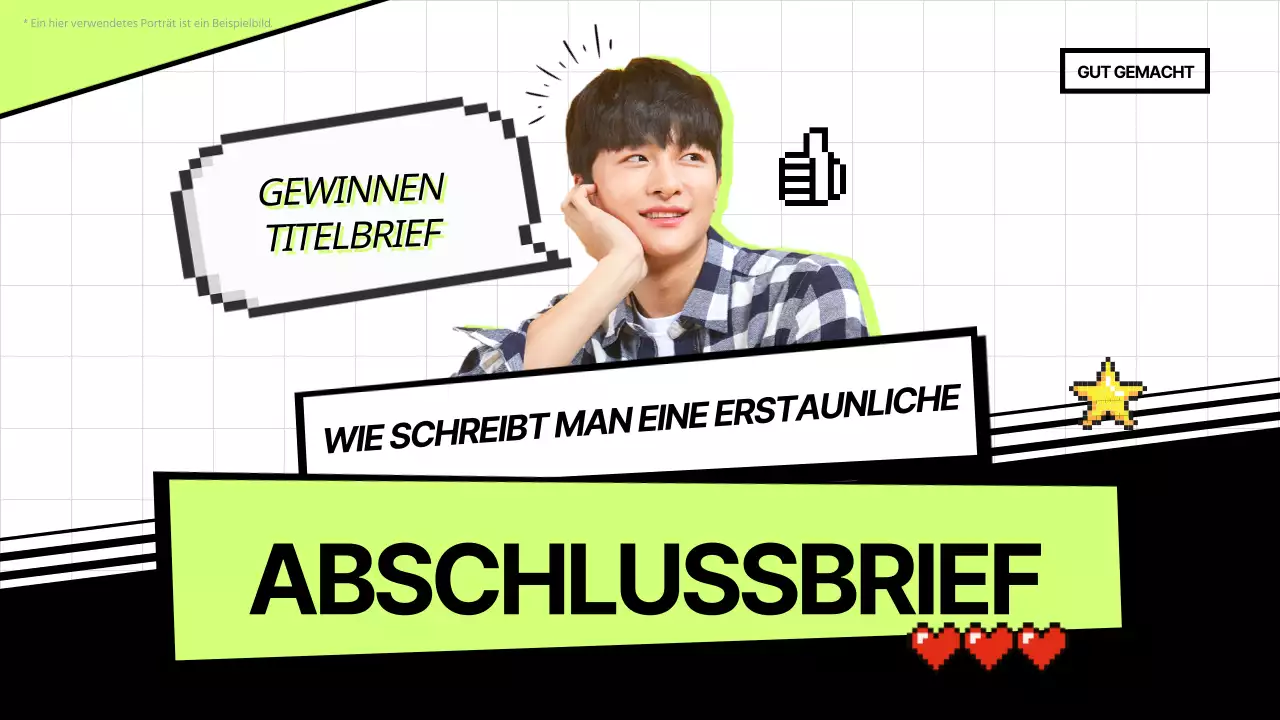 Das fluoreszierende gemusterte Bewerbungsvideo stellt sich vor