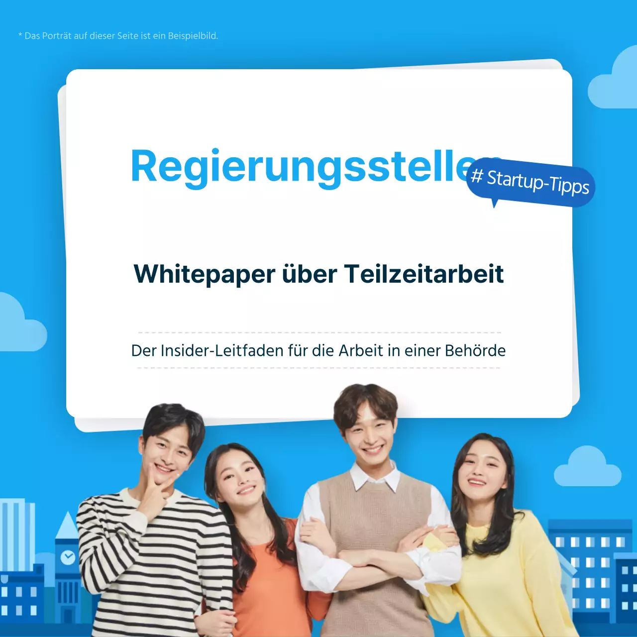 Einstellung von Teilzeitkräften in blauen und hellblauen Ämtern