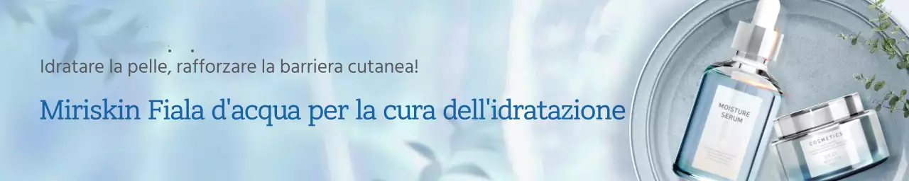 Blu, concetto di onda fresca per la cura della pelle