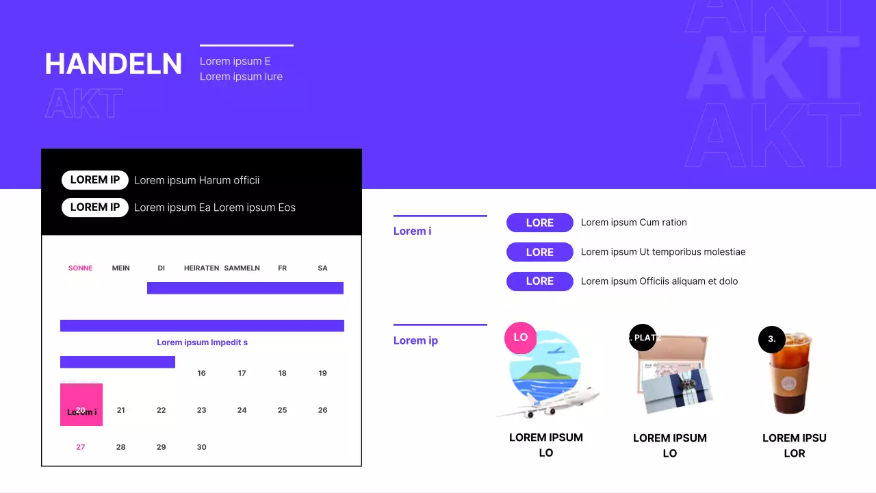 Eventplaner für den schwarzen Freitag im Einkaufszentrum in Schwarz und Lila