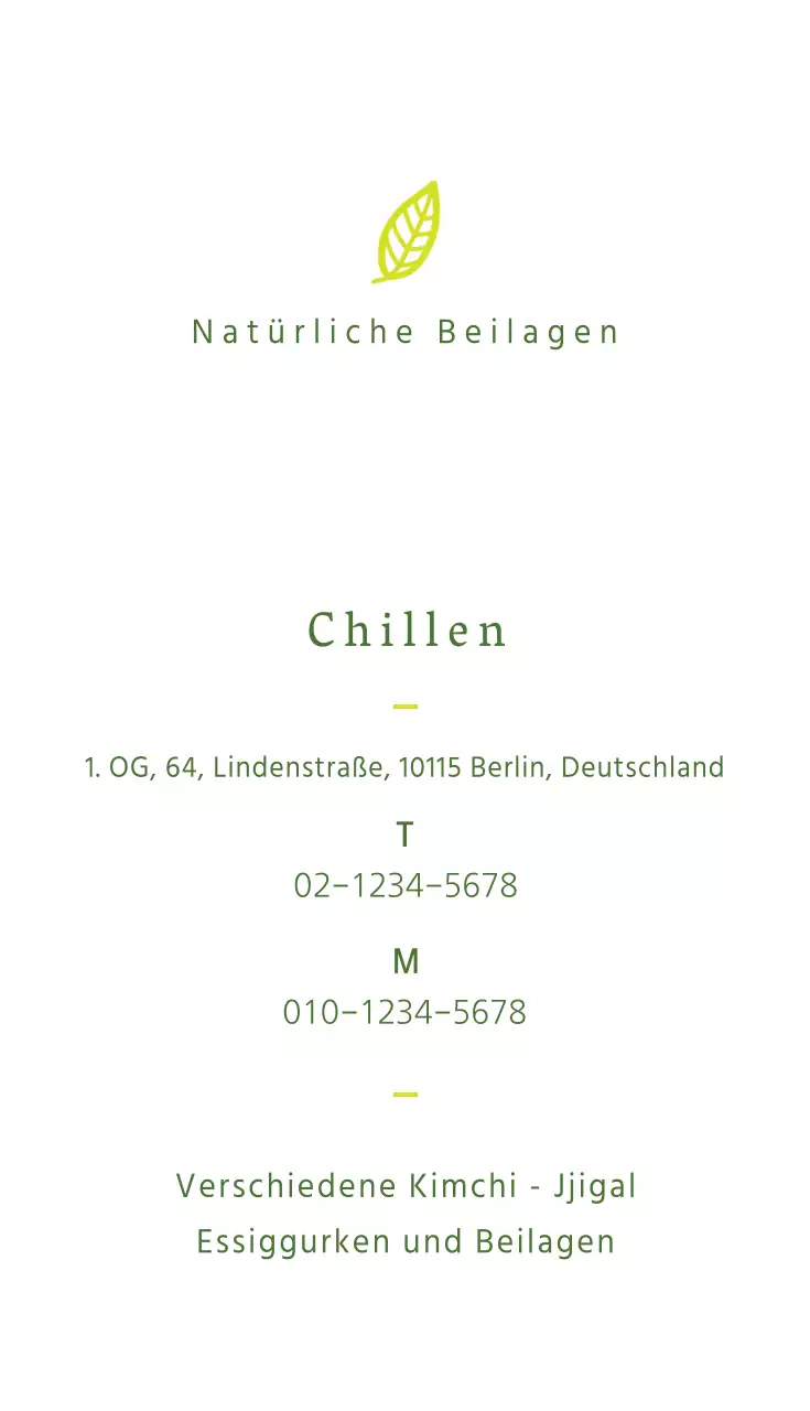 Natürliche Beilagen