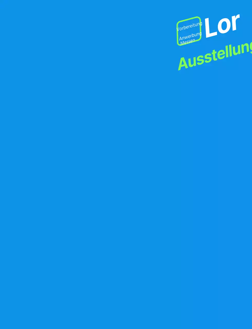 Einfache blau-grüne Weste für Mitarbeiter der Jobmesse