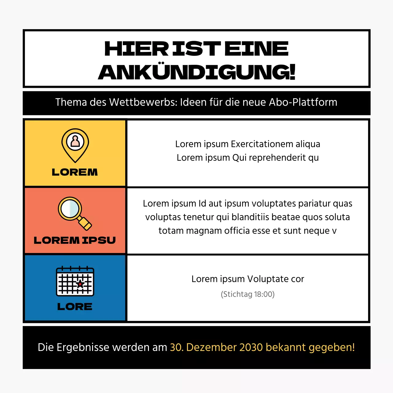 Interner Wettbewerb für das Rahmenkonzept Black Point